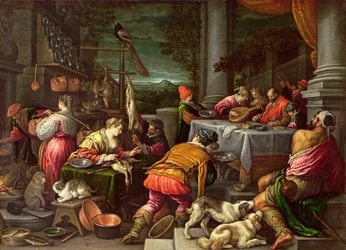 Der reiche Mann und Lazarus, 1590-95